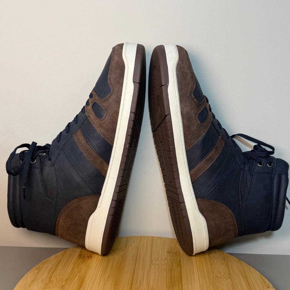 Levi's Drive Hi Sneakers Navy Brown Suede Leather Men's Size 13 Lace Up Outdoors - Picture 5 of 8